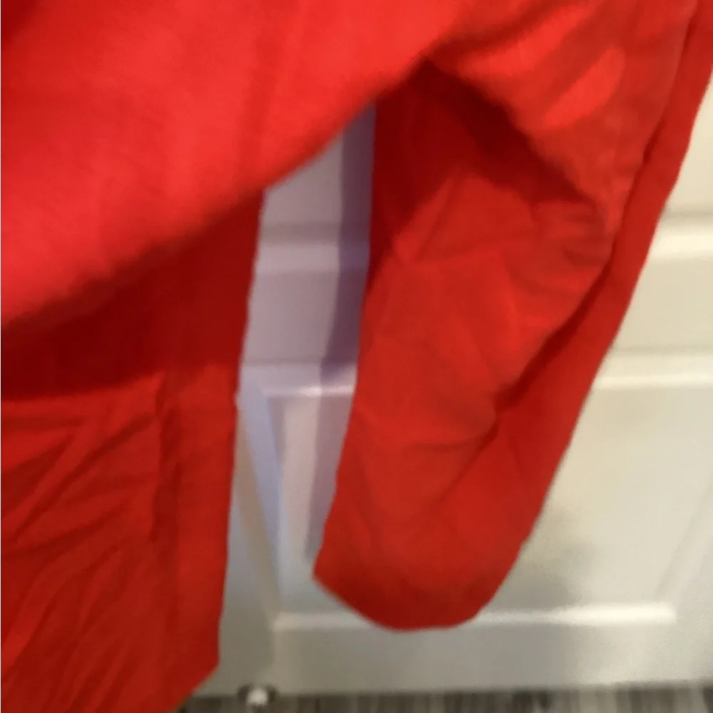 Preston & York Vibrant Red Long Sleeve jumpsuit size 14 EUC